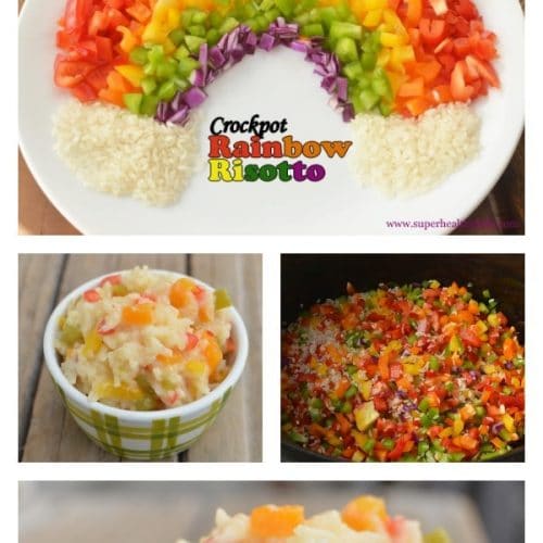 Crockpot Rainbow Risotto {With Peppers} Super Healthy Kids