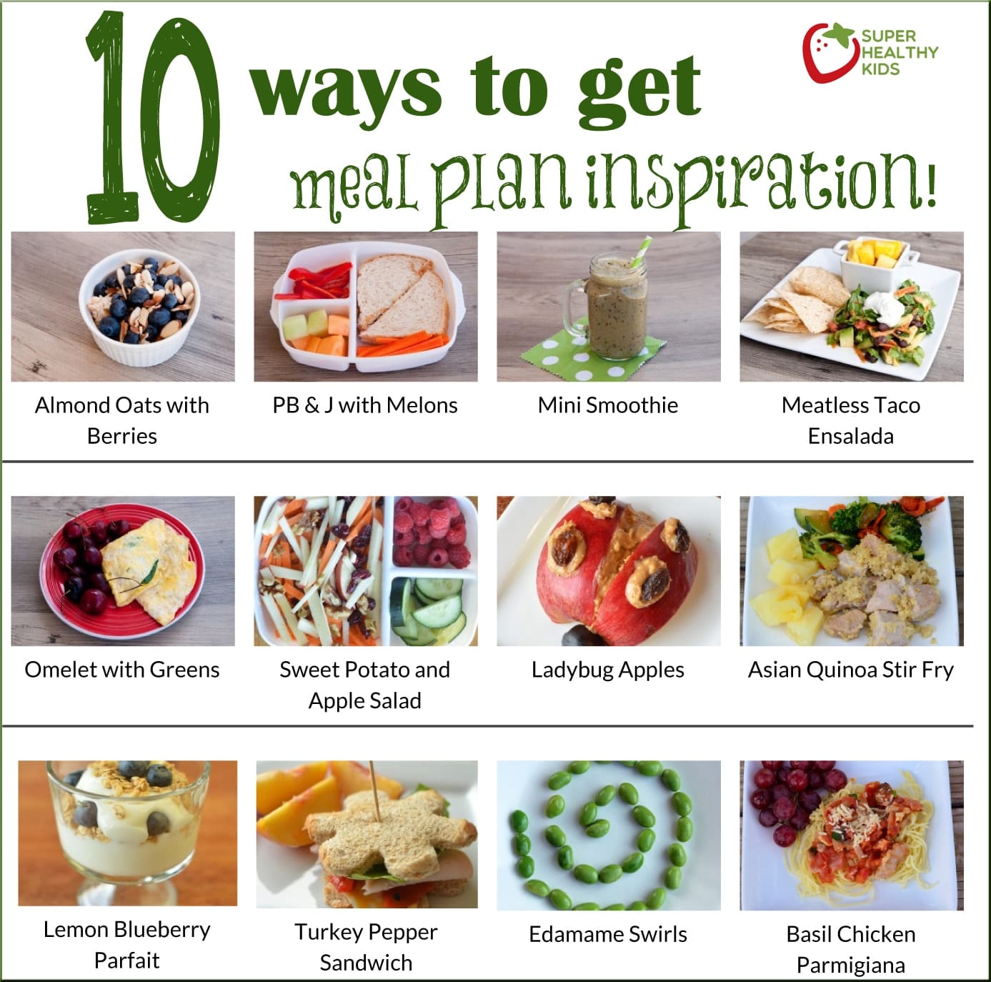 10 Ways To Get Inspired To Meal Plan Today - Super Healthy Kids