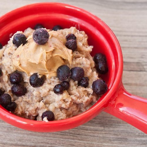 Egg White Oatmeal with Peanut Butter Super Healthy Kids