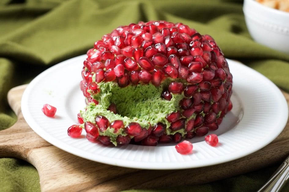 Pomegranate & Nut Cheese Ball Recipe (with hidden veggie!) Super