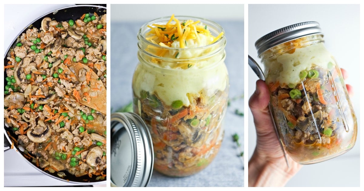 Mason Jar Shepherd's Pie Meal Prep - Carmy - Easy Healthy-ish Recipes