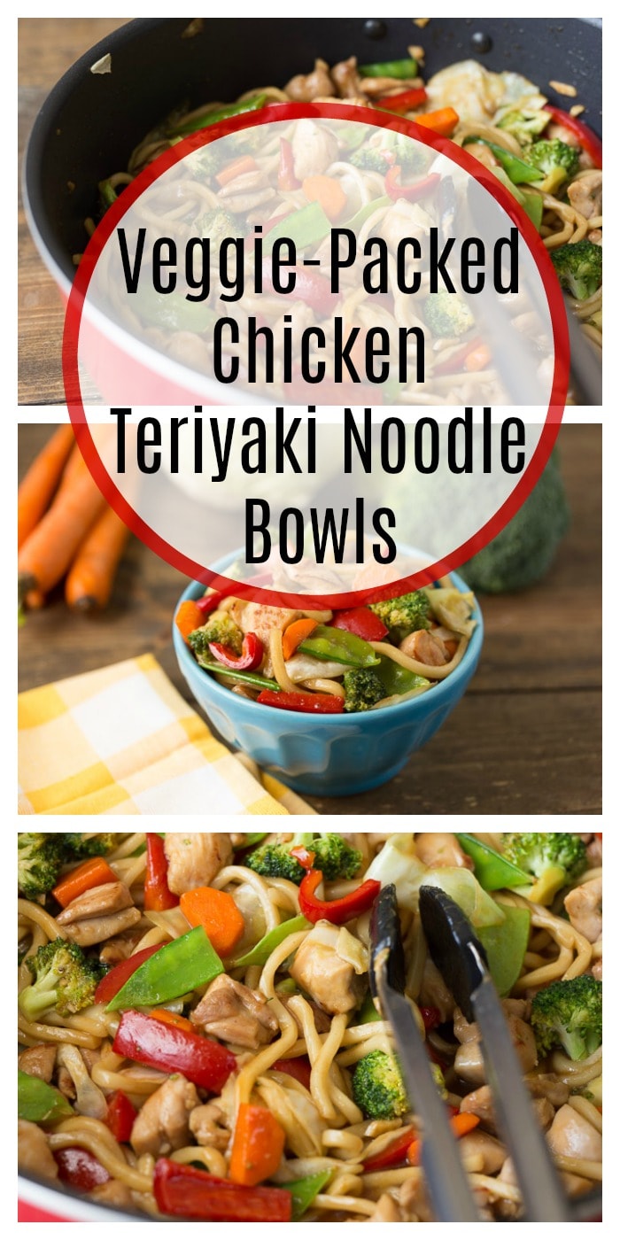 Veggie-Packed Chicken Teriyaki Noodle Bowls - Super Healthy Kids