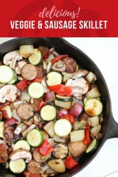 Healthy One Skillet Meal: Summer Veggie Sausage - Super Healthy Kids