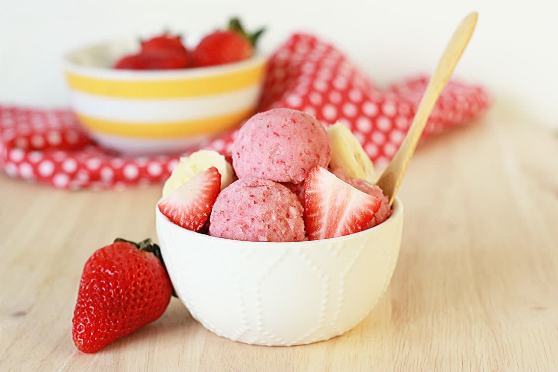 Strawberry Banana Sorbet Super Healthy Kids