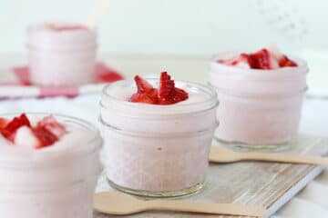 High Protein Strawberry Mousse - Super Healthy Kids