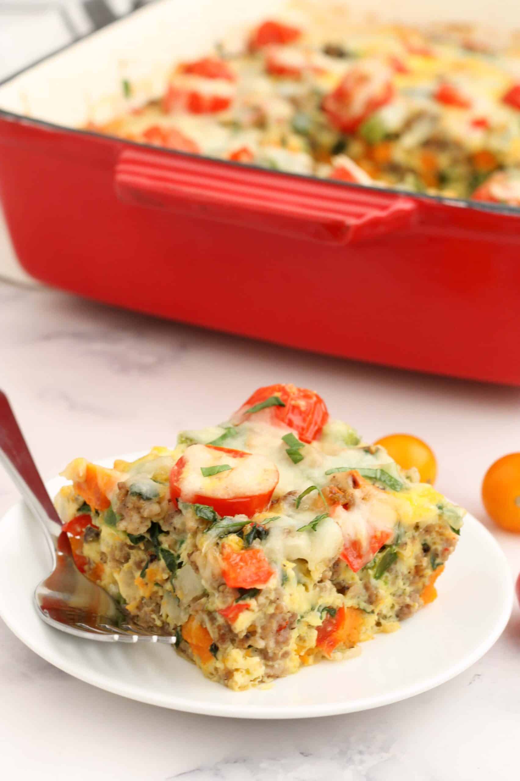 Sweet Potato Breakfast Casserole - Super Healthy Kids